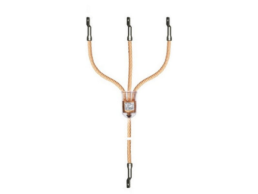 Kortslutningskæde 25mm2 a,b,c=1500mm, d=600mm