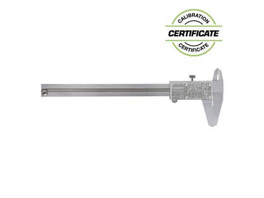 Skydelære med låseskrue 0-150 x 0,05 mm kæbelængde 40 mm