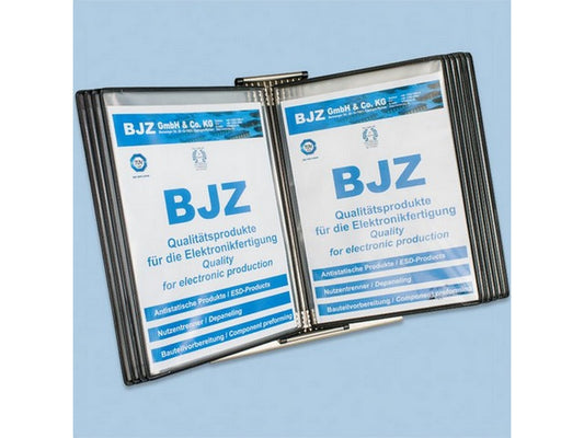 Table stand with 10 ESD flip pages