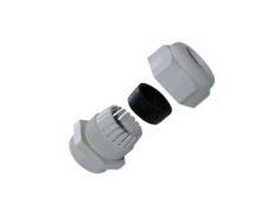 Møtrik polyamid grå PG7