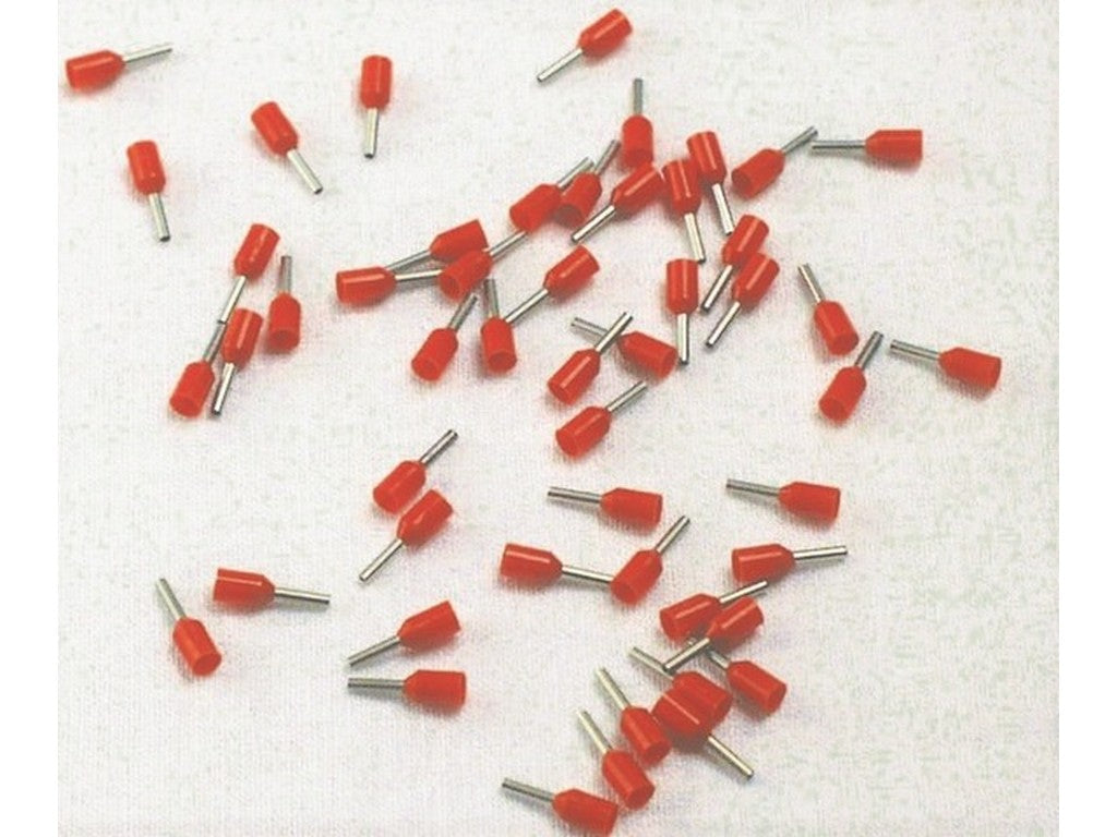 Terminal tube insulated ORANGE 0.5mm-L6mm; bag w/500pcs.