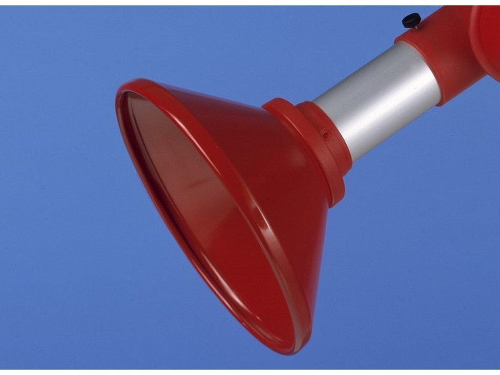 Sugeskærm rund (metal), rød