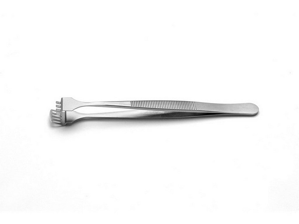 Stainless steel and acid-resistant tweezers with wide tips