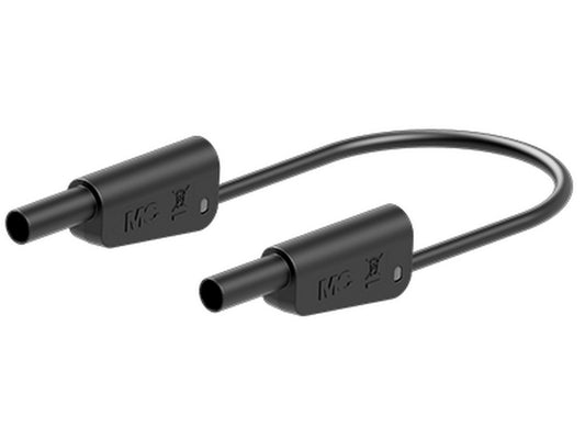 Test lead SLK-4N-F25 25cm BLACK Silicone 4mm 1000V CATII/600V CATIII 32A