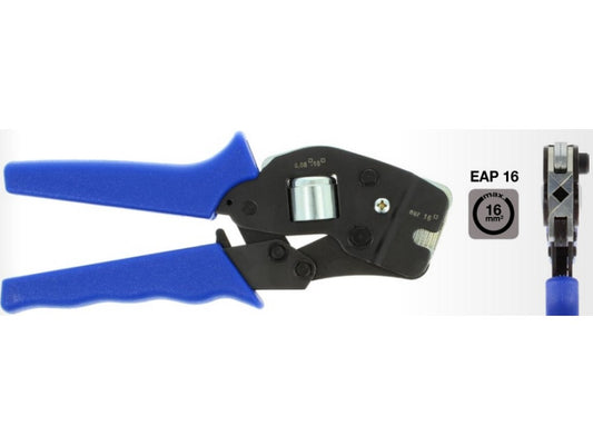 Crimping pliers for terminal tubes 0.08-16mm