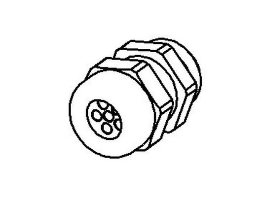Cable gland MULTI PA M32 4xØ8mm grey