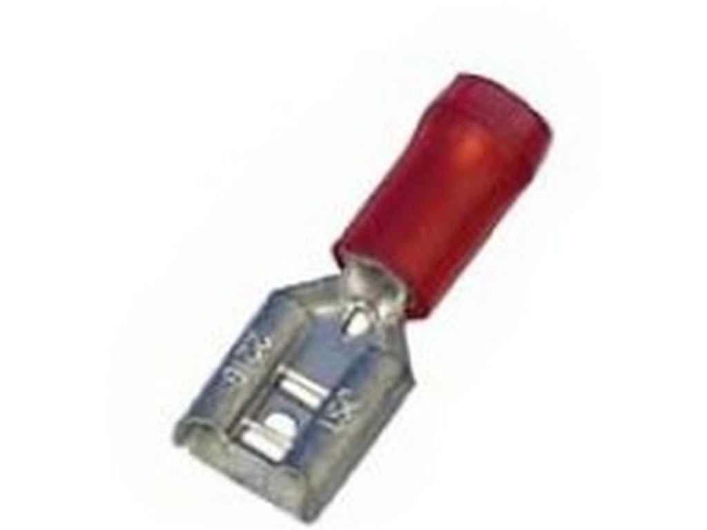 Fladstik isoleret hun rød BRON 0,5-1mm²-6,3x0,8mm