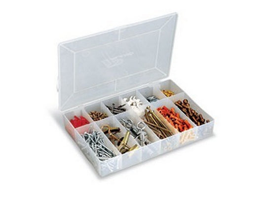 Plano sortimentskasse 12 rum - 28x18x4cm