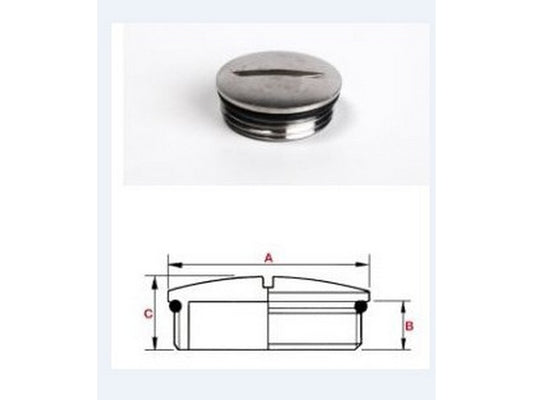 Blindprop messing m/o-ring M20