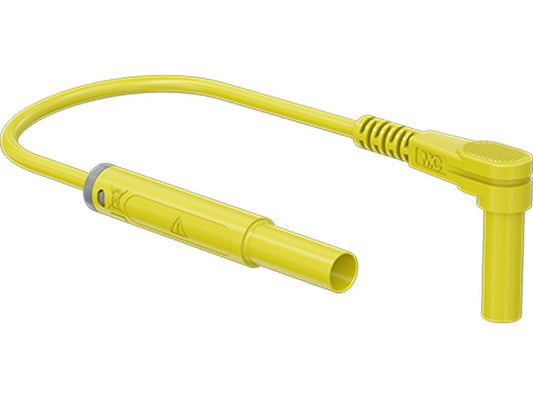 Test lead 1mm silicone 1.0m yellow SARK-4N-S10 angle/straight 1000V/19A CATIII