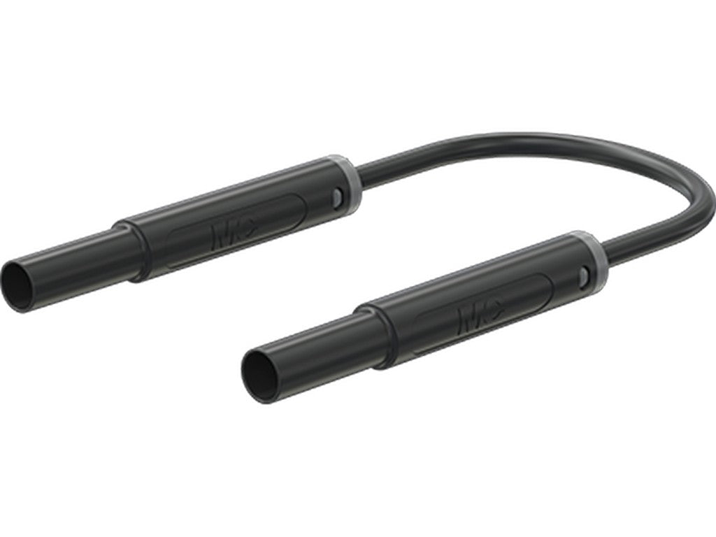 Test lead PVC SAK4N-S25 Ø4mm Black 50cm 1000V CATIV 32A