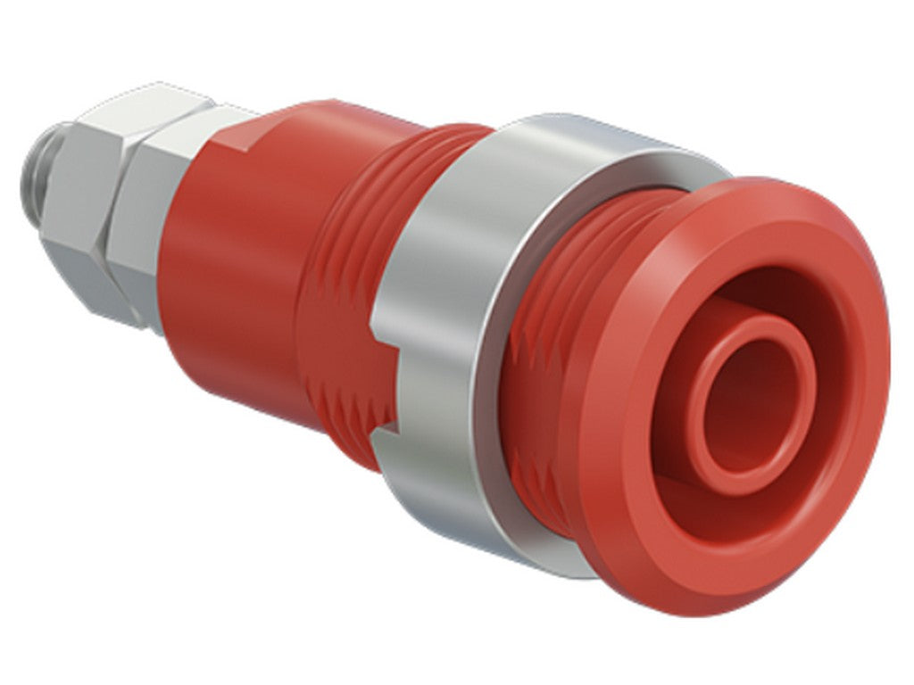 Bøsning SLB4-GK/N forniklet RØD CATIII 1000V/CATIV 600V 32A