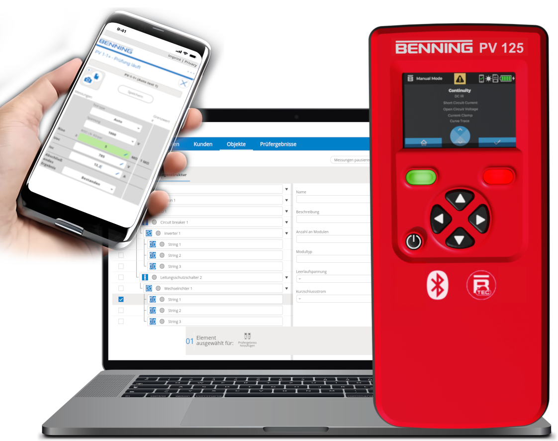 BENNING PV 125 Photovoltaic installationtester 1500V/25A