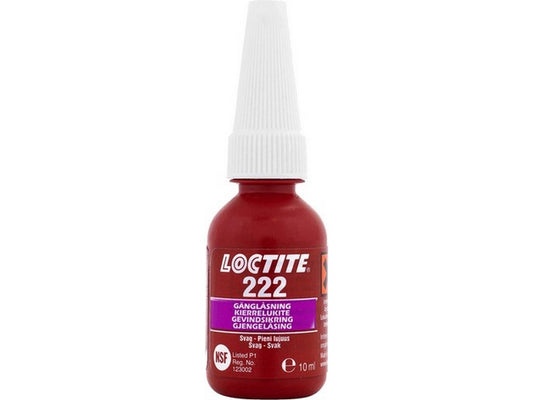 Loctite 222 skruesikring svag 10ml flaske