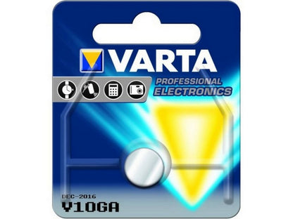Varta batteri V10GA alkaline 1,5V: 50mAh: Ø11,6x3,05mm LR54