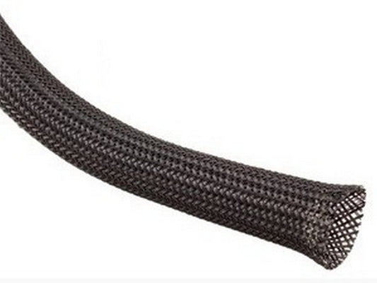 Braided hose 30.0mm black 30.0-37.0mm; 50m roll