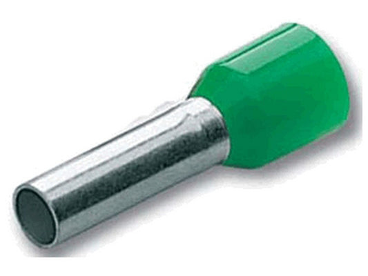 Terminal tube insulated 6mm - L12mm green