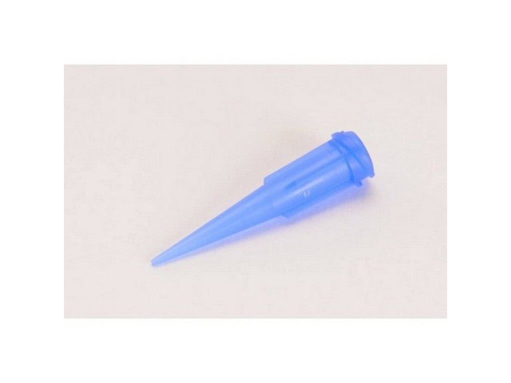 Dosing needle blue Ø0.41mm; smooth-flow conical nozzle