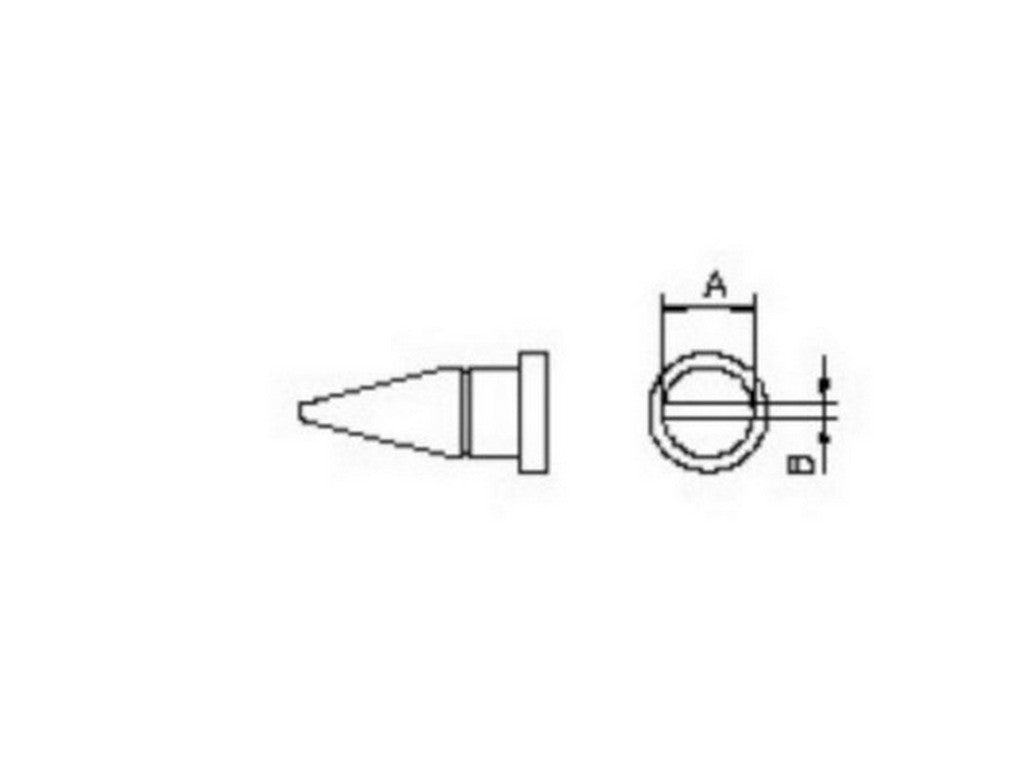 Soldering tip 4.6mm LT -DLL for lead-free soldering