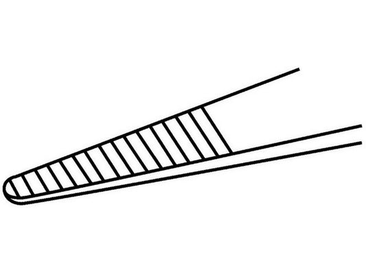 Tweezers 108mm grooved