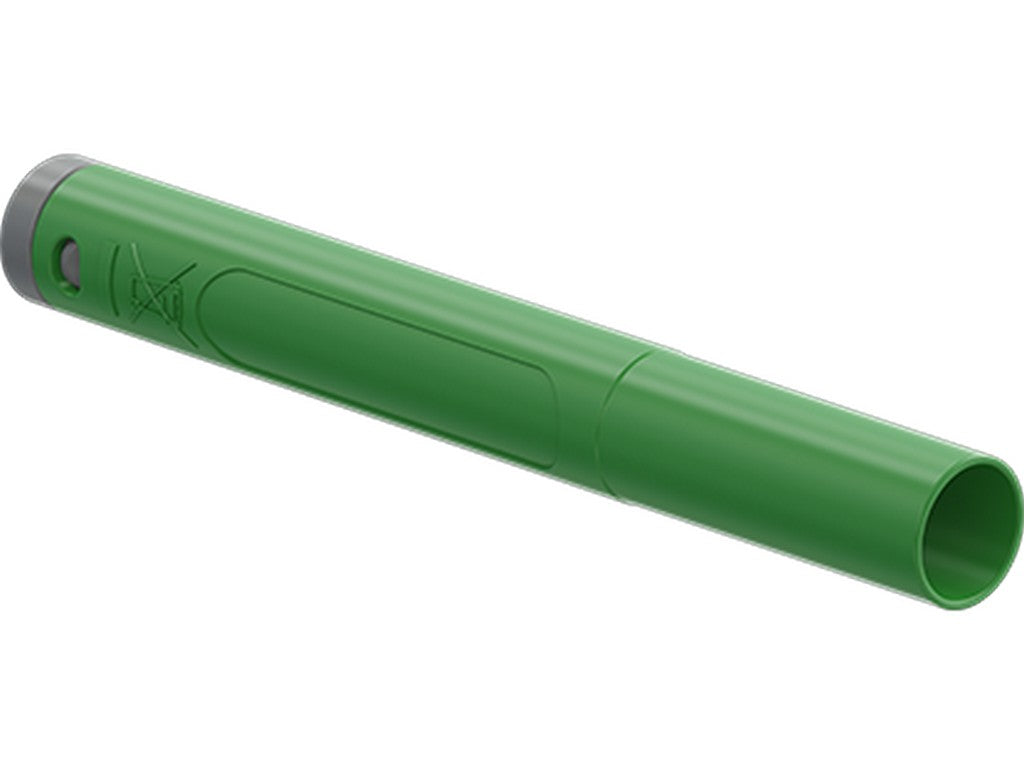 Han-stik Ø4mm SACR25-4A-39-TW GRØN CATII 1000V/CATIII 600V 32A max.2,5mm² Ø3,9mm f/crimpning FORGYLD