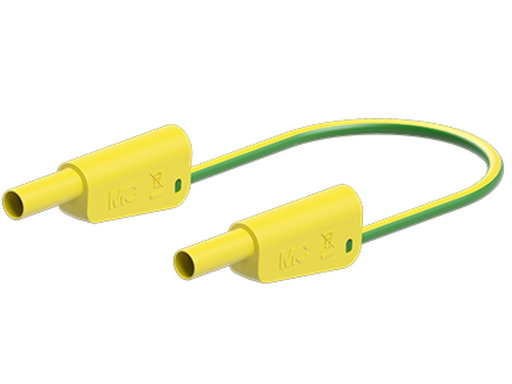 Prøveledning i silicone SLK-4A-S10 100cm GUL/GRØN 1000V CATII/600V CATIII 19A
