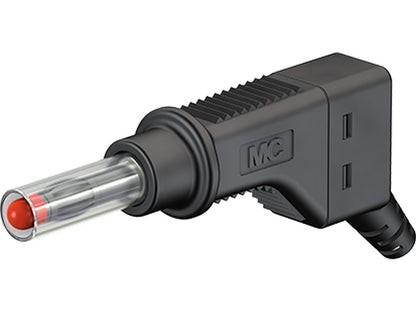 Stackable plug XZGL-425 black 600V CATII 32A screw mount.