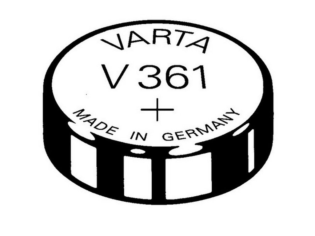 Varta batteri V361 sølvoxid 1,55V; 18mAh; Ø7,9x2,1mm SR58 High Drain