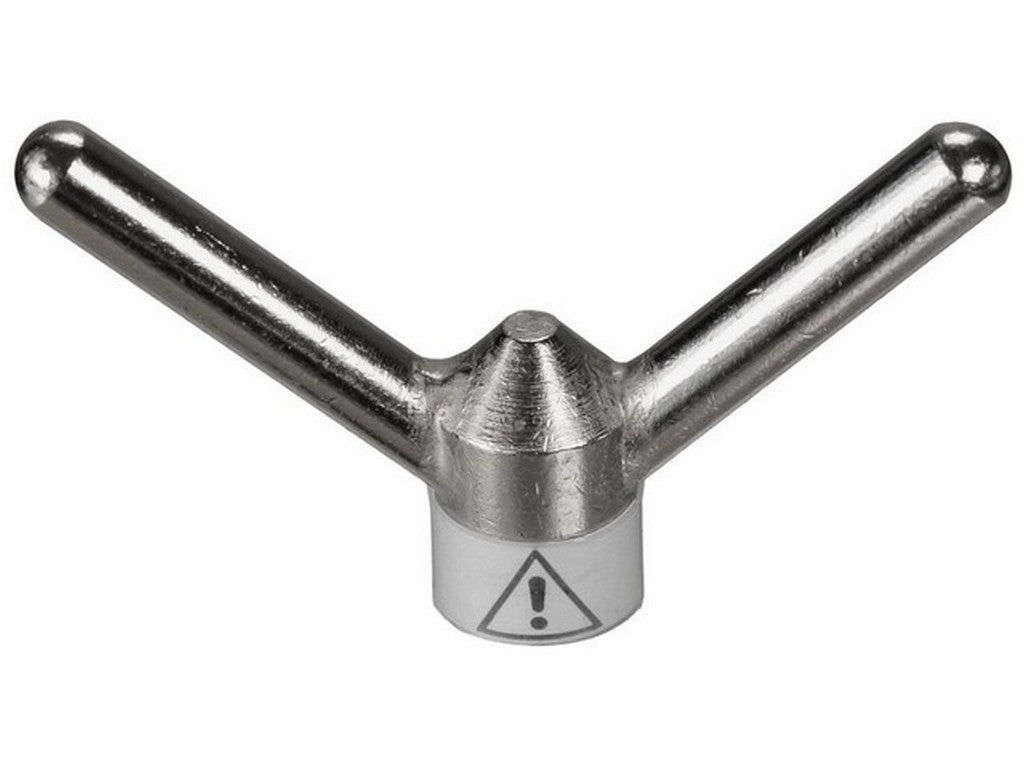 Clamping fork for voltage indicators for stations and overhead lines