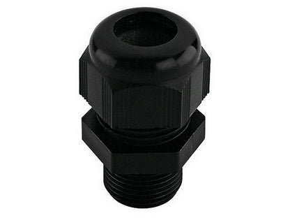 Kabelforskruning polyamid sort M20; Ø7-14mm-gevindlng. 10mm