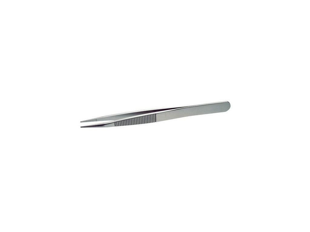 Lindström tweezers antimagnetic stainless steel high precision with serrated tips 120mm