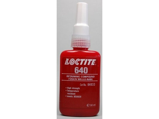 Loctite 640 lejesikring STÆRK 250ml flaske grøn