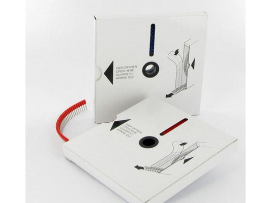 Terminal tube INSULATED RED for MC25 1mm-L8mm roll of 1000pcs