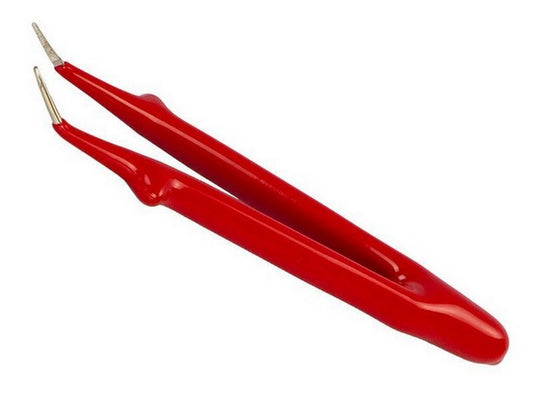 Tweezers 1000V insulated 145mm bent