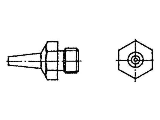 Varmluftdyse Ø0,8mm R02