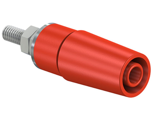 Bøsning forniklet SAB4-G/N-X rød 600V - CAT II - 32A