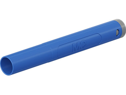 Male connector Ø4mm SAL-4N-39-TW BLUE CATII 1000V/CATIII 600V 32A f/soldering max.2.5mm Ø3.9mm