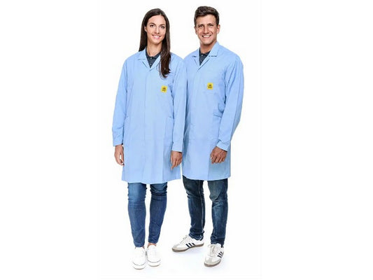 Kittel ESD Pro Line lyseblå str. 3XL