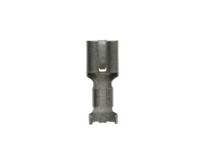 Female flat connector w/locking pin uninsulated 6.3x0.8 tinned 4-6mm DIN46340