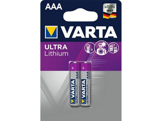 Varta battery lithium AAA 1.5V; Ø10.5x44.5mm BL-2