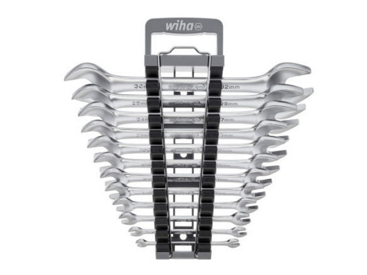 Wiha open-end wrench set in holder 12 double keys from 6-32mm