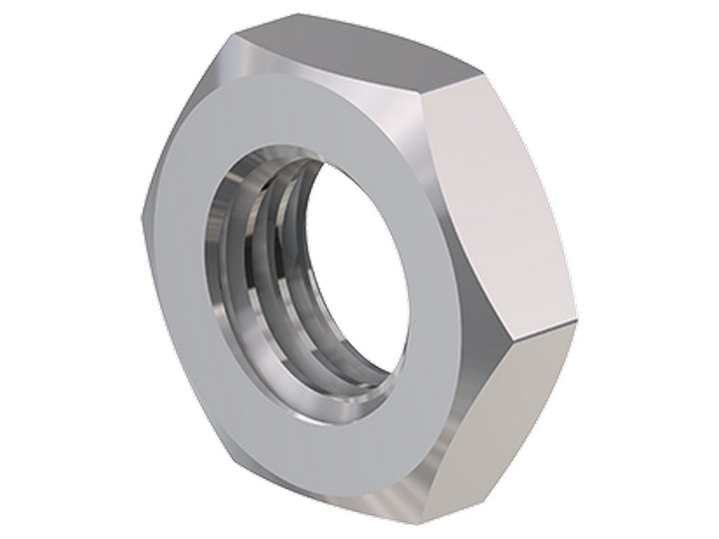 Møtrik MU0,5D/M18 forsølvet messing