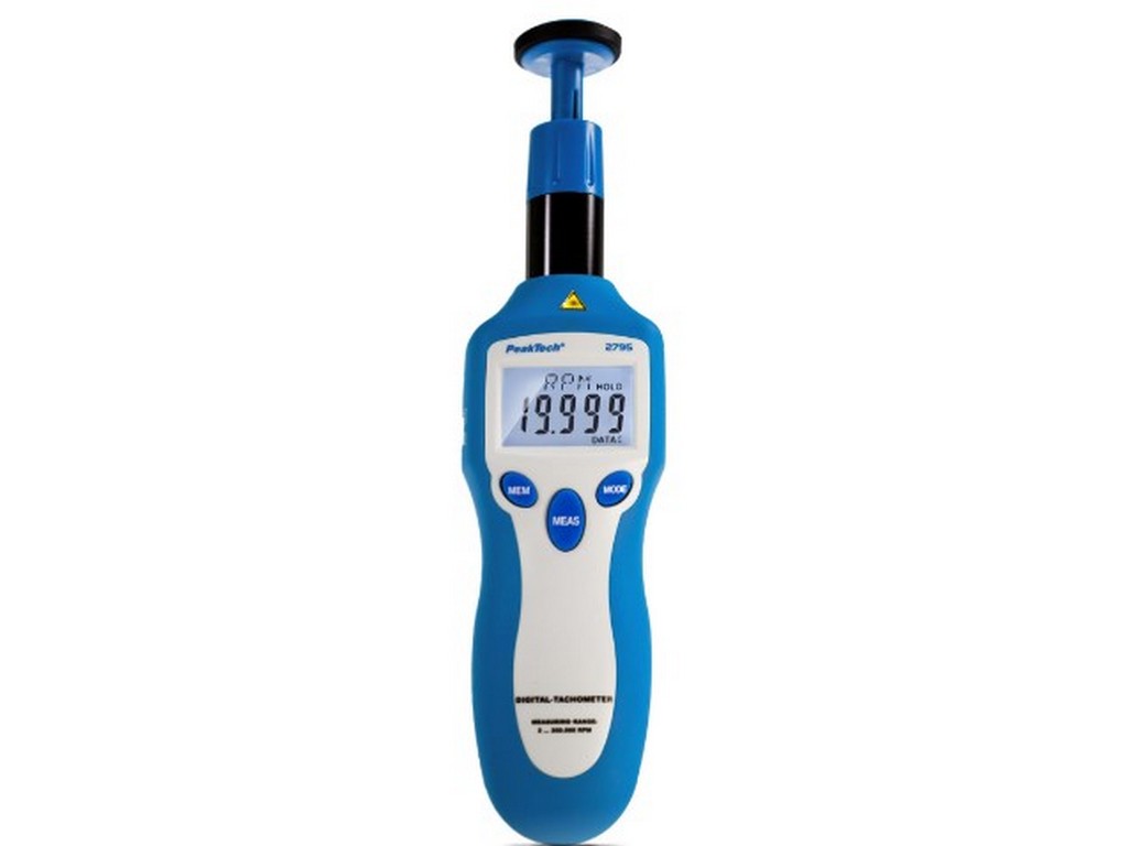 Tachometer both contactless and contact wheel 1-19999REV/2-199999RPM