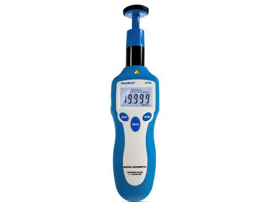 Omdrejningstæller både berøringsløs og kontakthjul 1-19999REV/2-199999RPM