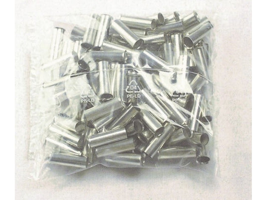 Terminal tube uninsulated 25mm-L25mm; bag w/100pcs.