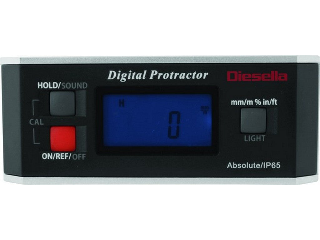 Digital vaterpas 2 decimaler 4x90°x0,1° LCD display & IP65