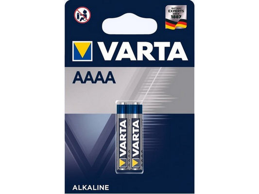 Varta batteri Alkaline AAAA 1,5V; Ø8,3x42,5mm; BLI 2