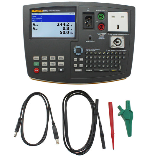 FLUKE-6500-2 UK, BÆRBAR APPARAT TESTER UK