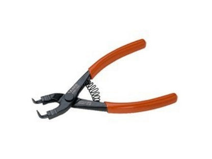 Bahco 2890-180 låseringstang med 90 graders vinklede kæber og orange PVC-belagte håndtag.