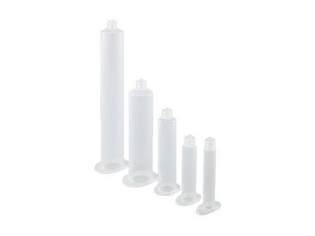 Hvid doseringssprøjte uden stempel, 30ml på hvid baggrund